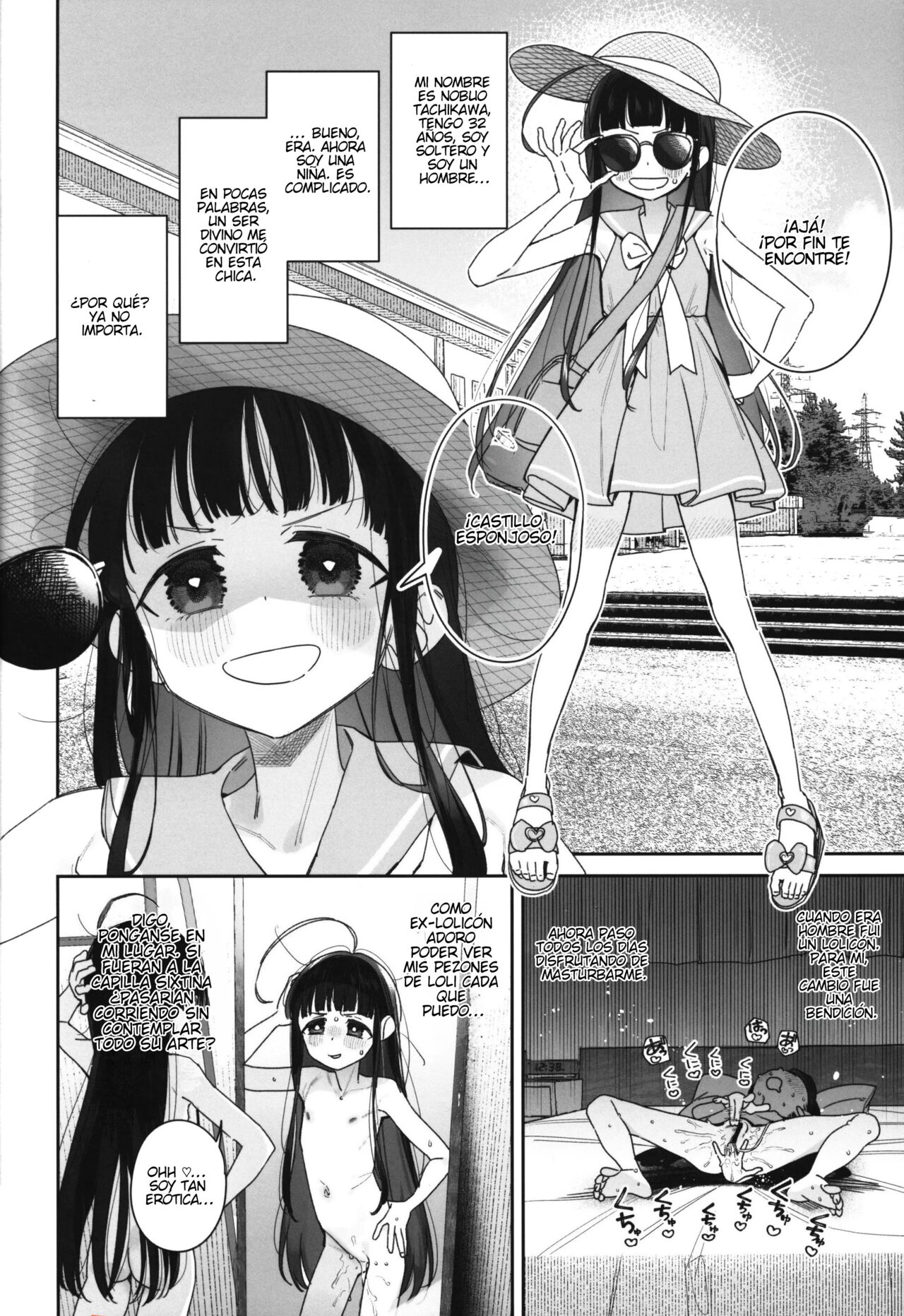 TS Loli Oji-san no Bouken Kanwa -Fuwafuwa Dome-hen- | Las aventuras del Viejo-Loli TS Versión Tranquila -Copula Esponjosa- page 3 full