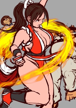 Mai Shiranui VS. Choi & Chang