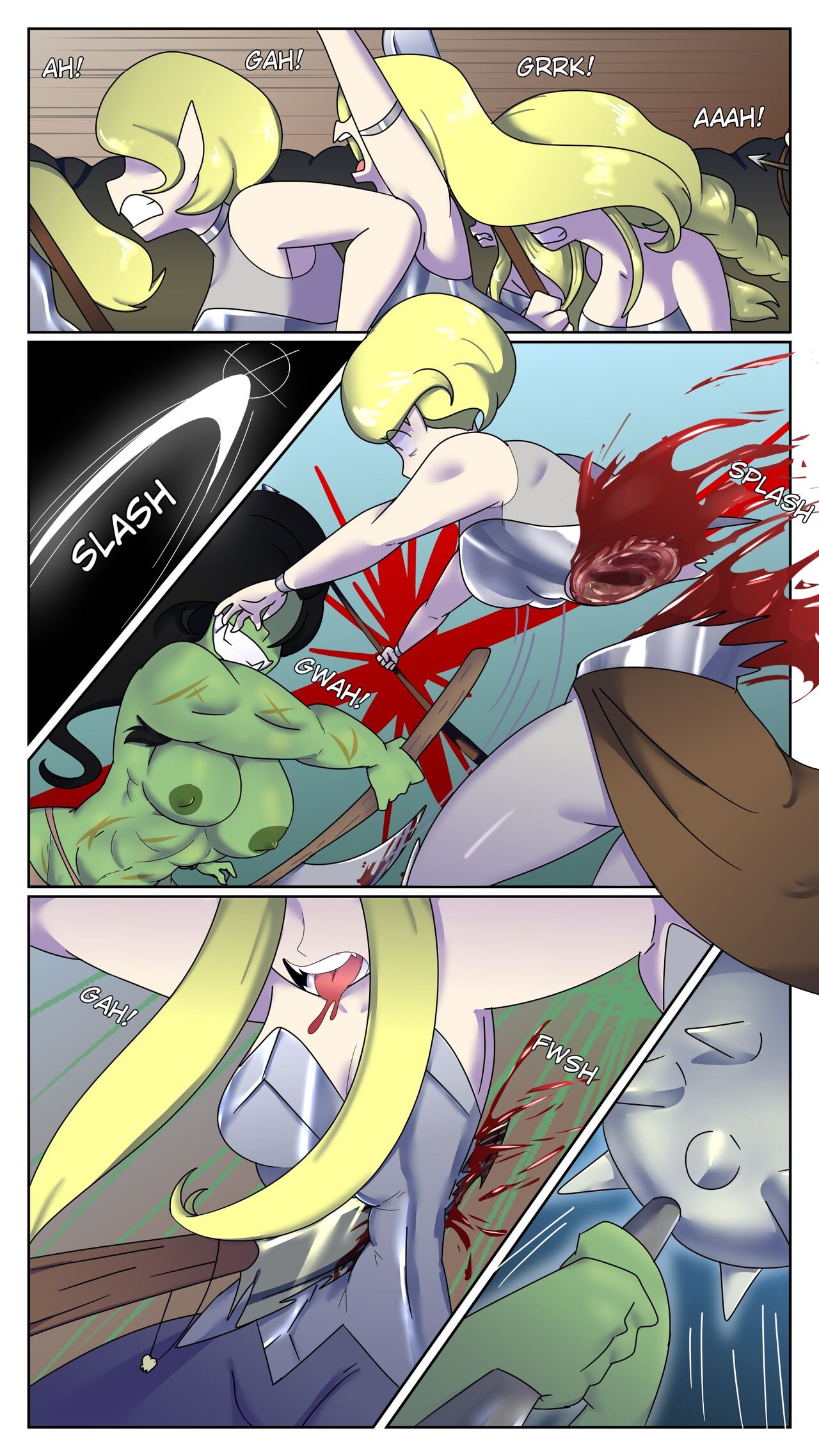 Futa Orc raiders vs Elven troops page 2 full